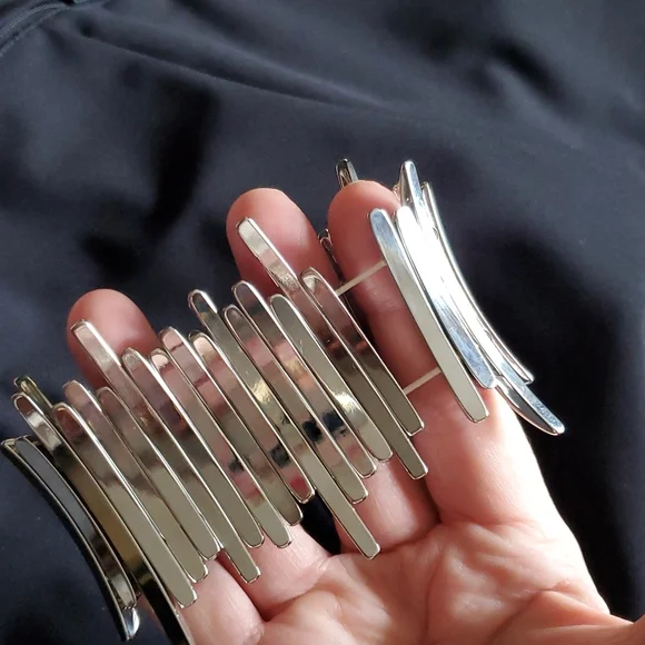 Women's Silvertone Goddess Cuff Bracelet - Stretch - Picture 2 of 4